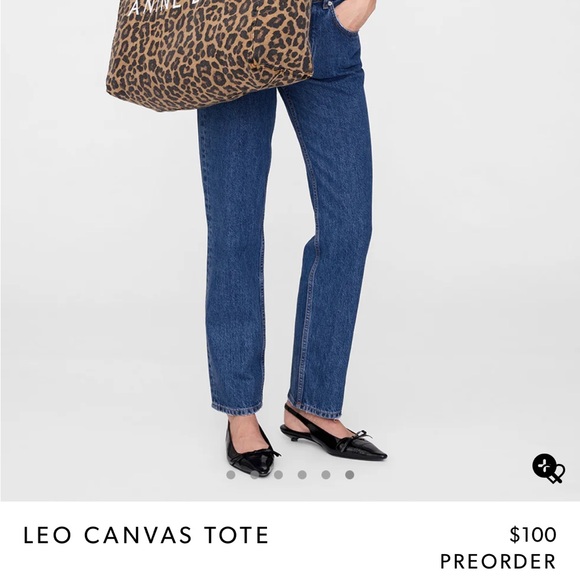 Anine Bing Brown Leopard Tote - Picture 3 of 4